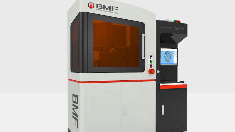 Der hochauflösende microArch S230 von BMF kann in der Industrie vom Prototyping bis zur Kleinserien-Produktion eingesetzt werden.
