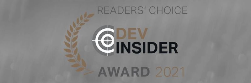 Am 21. Oktober 2021 ab 13:00 Uhr erhalten die Gewinner der diesjährigen Leserwahl den Readers' Choice Dev-Insider Award 2021.