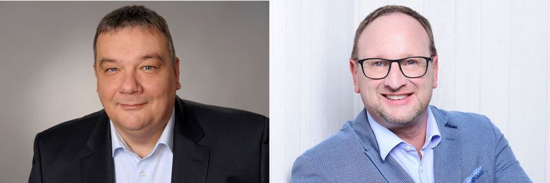 Michael Scheffler (l.), Country Manager DACH bei Varonis, und Steffen Brieger, Director Vendor Management Central Europe bei Nuvias, verbindet ab sofort eine Distributionspartnerschaft.