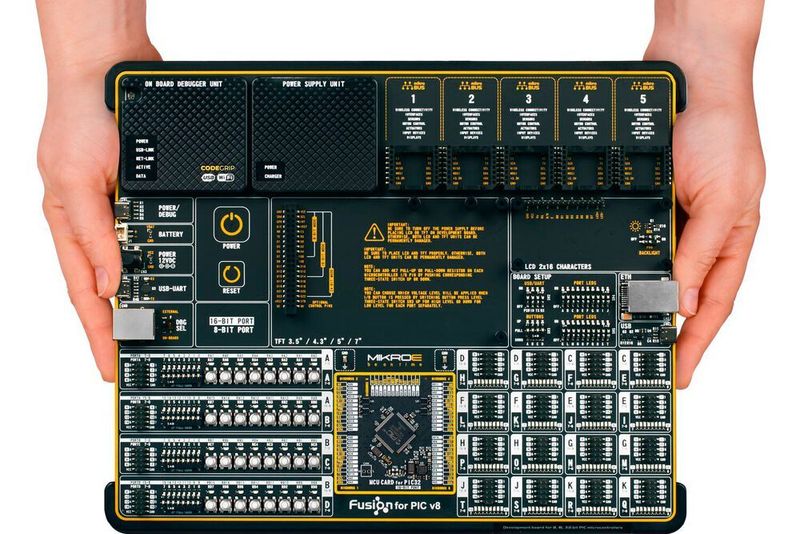 Flexibel erweiterbar: Die Fusion-Boards von MikroElektronika sind mit Click-Board- und SiBRAIN-Steckplätzen ausgestattet, über die sich die Grundfunktionalität schnell erweitern lässt.