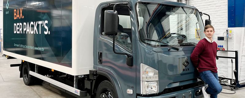 Joshua Kneiber, Leiter Produktmanagement & strategischer Vertrieb Elektromobilität bei BPW Bergische Achsen, informiert über den BAX.