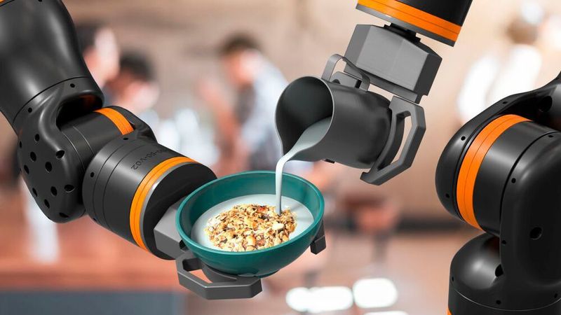 Durch geringe Kosten, wenig Wartungsaufwand und eine einfache Bedienung soll der Leichtbauroboter für kleinere Unternehmen und Start-Ups innovative Ideen in der Servicerobotik möglich machen.