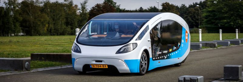 Das Stella Vita: ein mit Photovoltaik-Paneelen bestücktes vollelektrisches Experimentalfahrzeug.