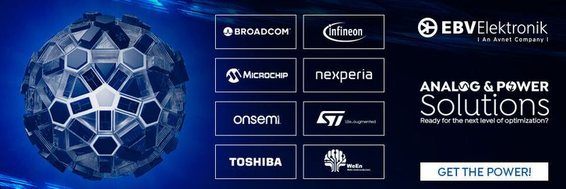 Under the motto "GET THE POWER!" EBV Elektronik offers numerous Analog & Power Solutions.