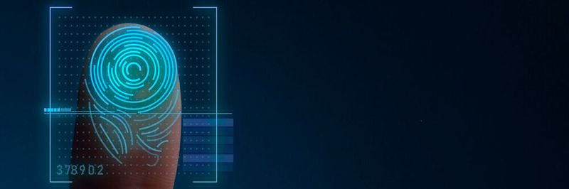 Bei der biometrische Authentifizierung wird ein einziges biometrisches Merkmal verwendet,um die Identität eines Nutzers zu überprüfen.