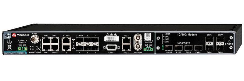 Der TimeProvider 4100 Release 2.3 unterstützt an jedem Ethernet-Port zwei Precision-Time-Protocol-Serverprofile.