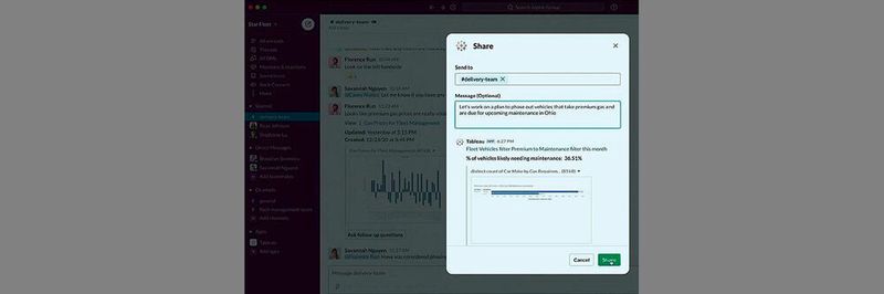 Tableau-Funktionen sind jetzt direkt in Slack integriert.