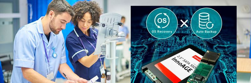 Patientendaten überwachen: Mit der elektronischen Schwesternstation lassen sich medizinische Geräte kontrollieren. Zum Einsatz kommt iCAP von Innodisk.