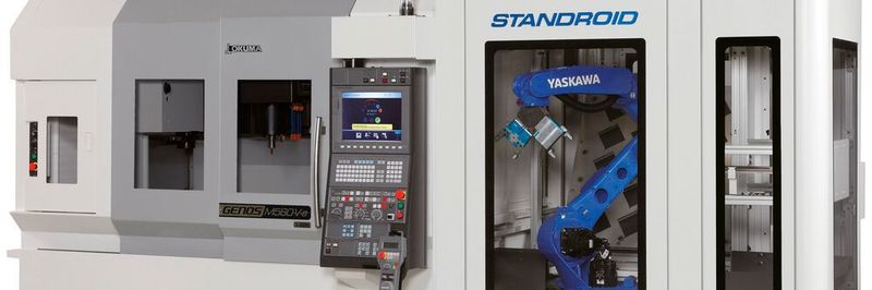 Die roboterautomatisierte Standroid-Zelle kann mit verschiedenen CNC-Werkzeugmaschinen verbunden werden.
