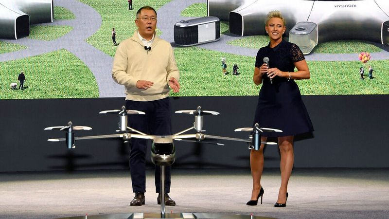 Auf der CES 2020 in Las Vegas zeigte Hyundai ein Modell seines geplanten Flugtaxis S-A1.