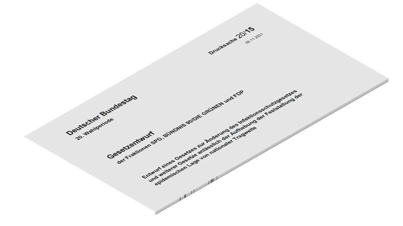Heute im Bundestag beschlossen: eine Änderung des Infektionsschutzgesetzes.
