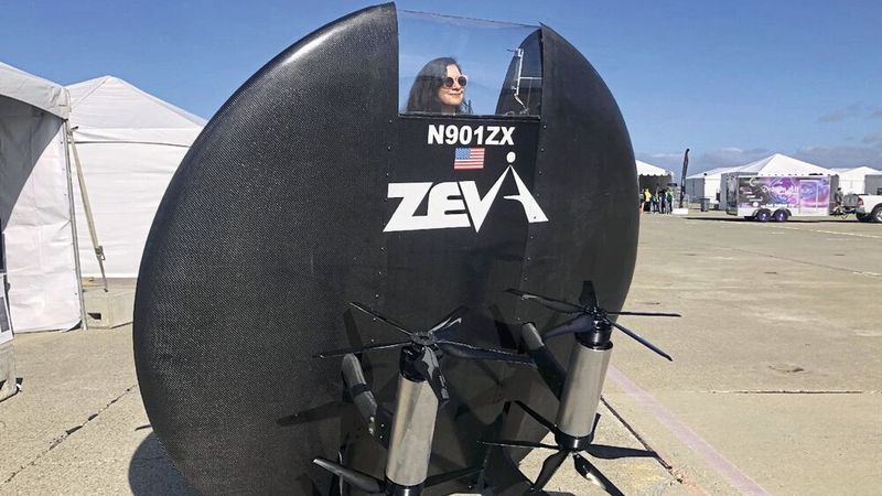 Zeva Aero will mit einem Ufo-artigen Fluggerät durchstarten.