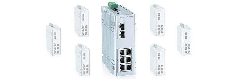 Kontron erweitert mit der KSwitch-D10-MMT-Serie seine Industrial-Ethernet-Lösungen um gemanagte 8-Port-TSN-Switches.
