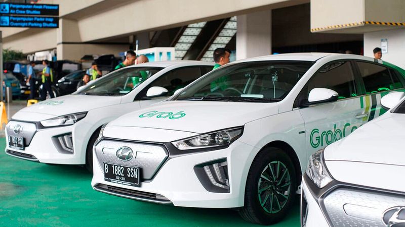 Grab-Fahrzeuge in Singapur