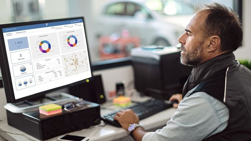 Mit dem Servicemonitor haben Kfz-Unternehmer im Blick, wie gut sie ihr lokales Umsatzpotenzial ausschöpfen.