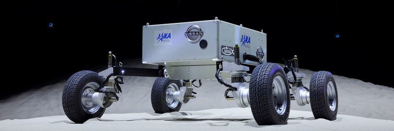 Nissan hat einen gemeinsam mit der Japan Aerospace Exploration Agency entwickelten Prototyp eines Mond-Rovers vorgestellt.