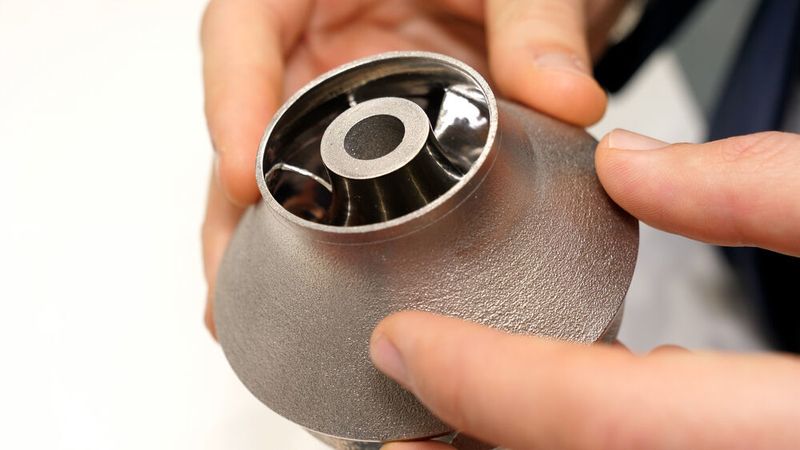 Mit dem neuen Metallpulver können z. B. Kreiselpumpenlaufräder additiv gefertigt werden.