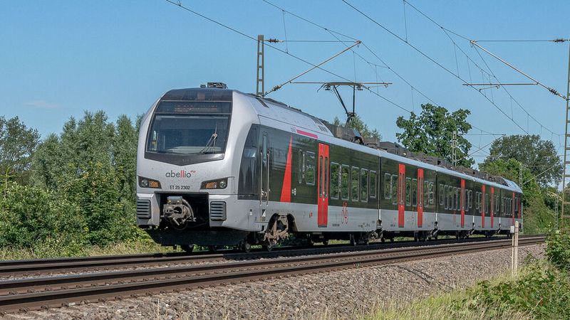 Von Abellio betriebene Regionalexpress-Verbindung in Nordrhein-Westfalen.
