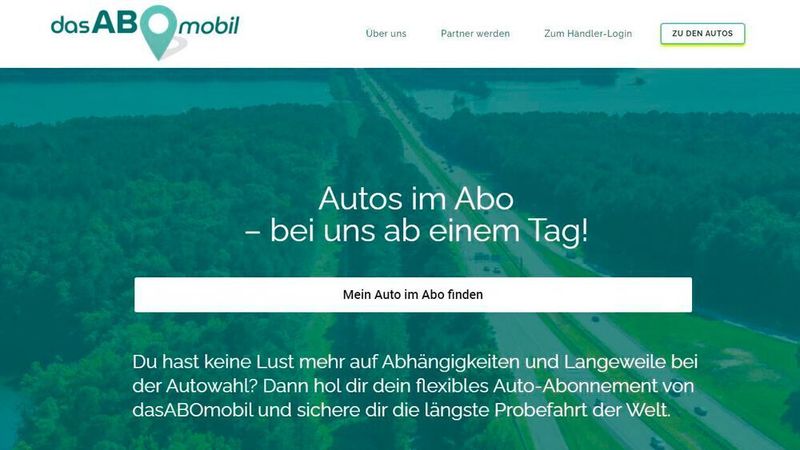 Auf der Aboplattform „dasabomobil" kann man Fahrzeuge schon ab einem Tag abonnieren.