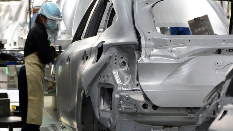 Harrier-Montage im Toyota-Werk Takaoka.