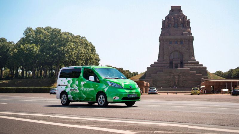 Seit Dezember 2016 war Clevershuttle mit bis zu 64 E-Fahrzeugen in Leipzig unterwegs.