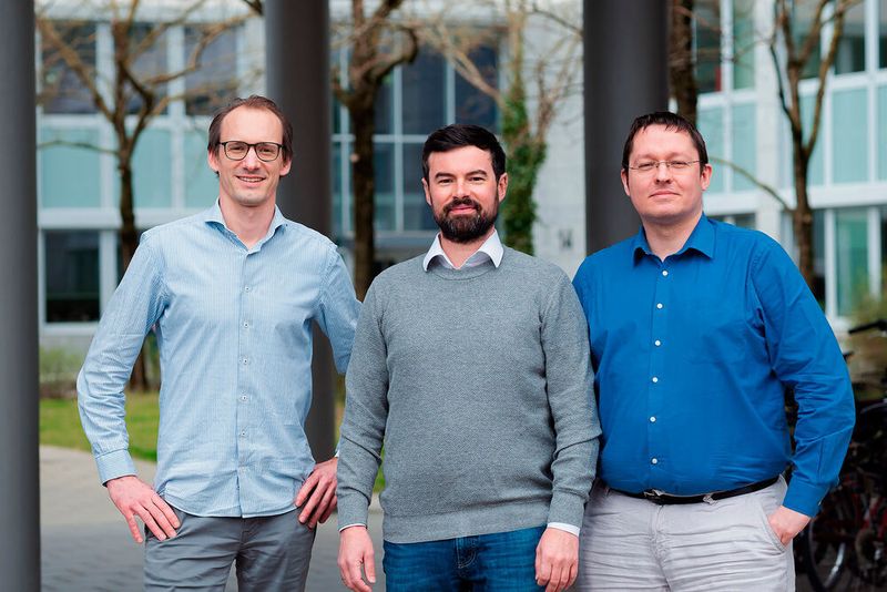 Die Blickfeld-Gründer (v. l.) Florian Petit, Mathias Müller und Rolf Wojtech.