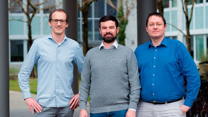 Die Blickfeld-Gründer (v. l.) Florian Petit, Mathias Müller und Rolf Wojtech.