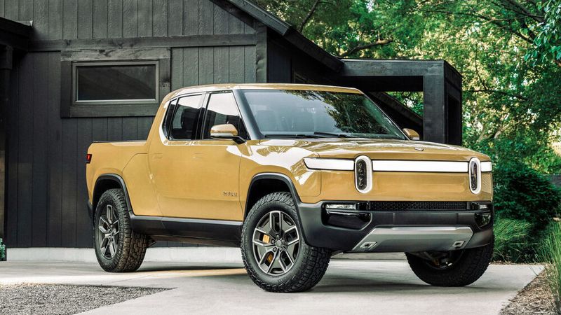 Noch macht Rivian kaum Umsatz mit seinen Produkten. Im Bild der „R1T“.