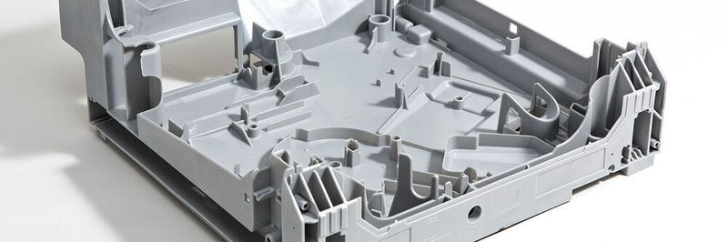 Dishwasher case bottom produced from recyclate.