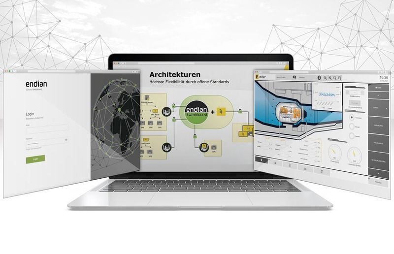 Durch die Verknüpfung der beiden Lösungen Endian Secure Digital Platform und Atvise lassen sich ein sicherer Fernzugriff und Datenvisualisierung im Nu kombinieren.
