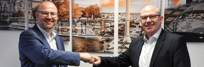 Brian Lieser (rechts), VP and Managing Director bei Belden Industrial Network Solutions, freut sich auf die Zusammenarbeit mit Christian Bücker, der als Business Director für Belden die Geschäfte weiterhin leitet.