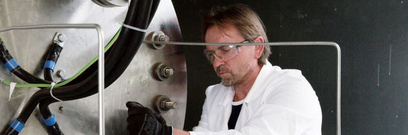 Innovatives Knowhow im Container: Die Elektrolyse-Anlage am ZSW.