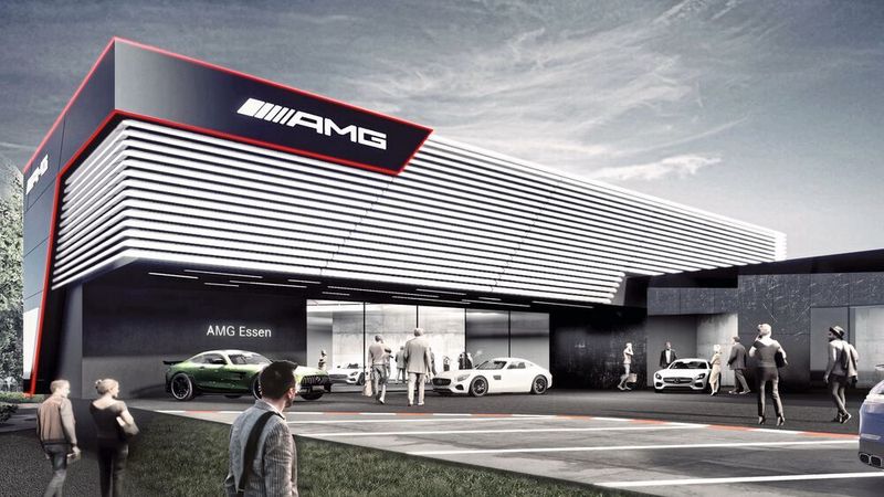 Das weltweit größte AMG-Brand-Center soll im Frühjahr 2022 den Betrieb aufnehmen.