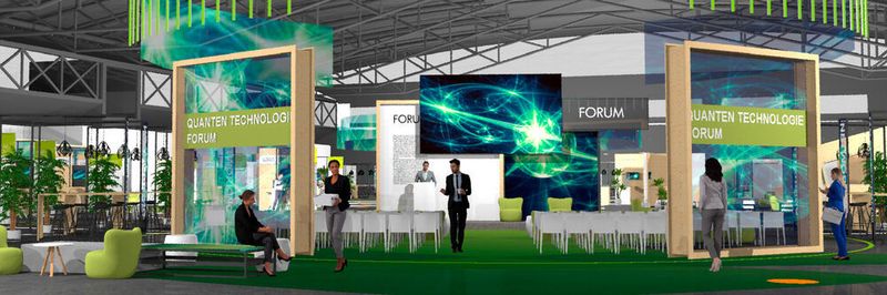 Eine Plattform für Trendtechnologien der Zukunft: Die World of QUANTUM bringt ein umfassendes Vortragsprogramm und vielfältige Ausstellungsformate zusammen .