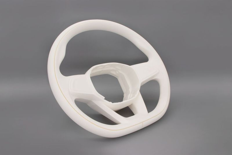 Lenkrad-Prototyp aus ABS.