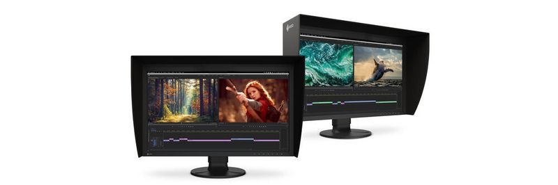 Die beiden 27-Zoll-Monitore Eizo CG2700S und CG2700X unterscheiden sich in ihrer Auflösung: 2.560 x 1.440 Pixel beim CG2700S und 3.840 x 2.160 beim CG2700X. Beiden gemeinsam ist ein True-Black-IPS-Panel mit 10-Bit-Farbtiefe und 16-Bit-LUT (Look-Up-Table).