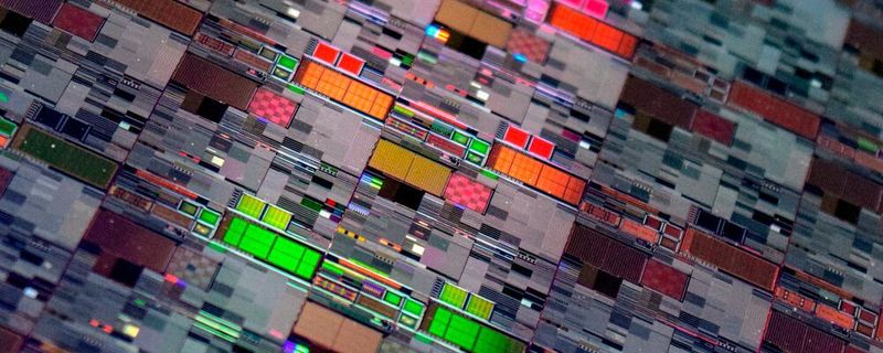 Nahaufnahme eines fertig prozessierten Chip-Wafers: Eine Konzentration im EU Chips Act auf Halbleiter-ICs mit Strukturgrößen kleiner 10 nm hält der ZVEI für nicht zielführend.