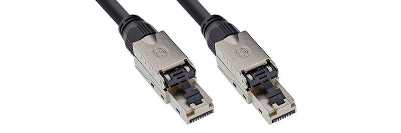 Die InLine-Cat-6A-Patchkabel sind mit abschraubbaren RJ45-Steckern ausgestattet.