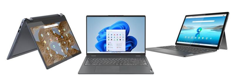 Die zum Mobile World Congress in Barcelona vorgestellten IdeaPad Convertibles und Detachables sollen sich vor allem für einen hybriden Lebensstil eignen. Ein Teil der neuen Rechner kommt mit Windows 11, ein anderer gehört zur Gattung der Chromebooks.