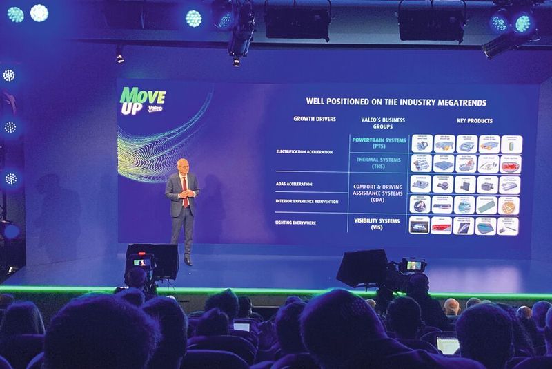 Valeo-CEO Christophe Périllat präsentiert seine Strategie für die nächsten vier Jahre.