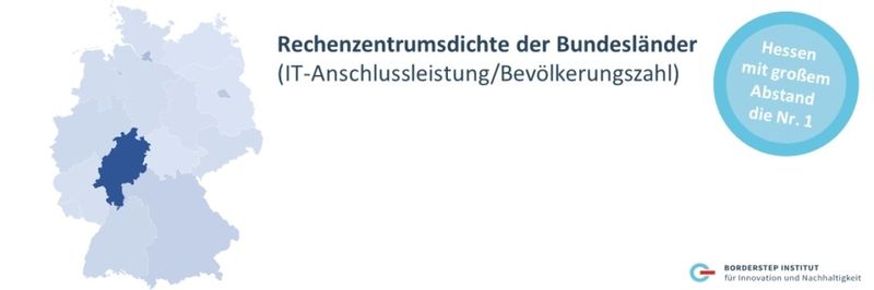Rechenzentrumsdichte in deutschen Bundesländern