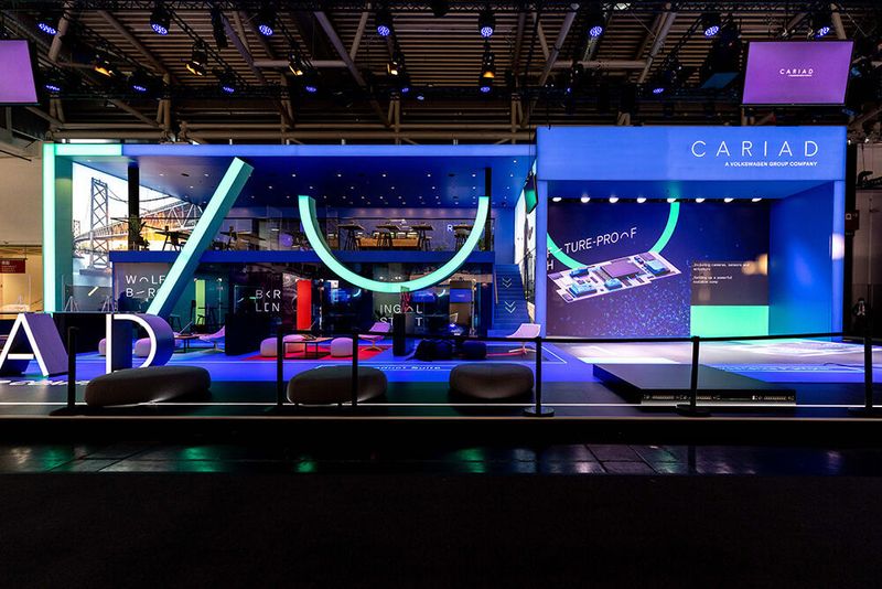 Messestand von Cariad.