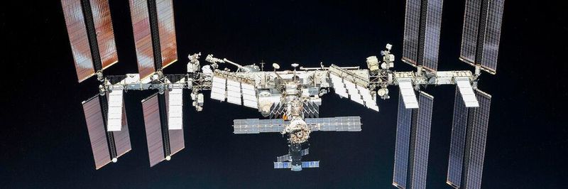 Internationale Forschung auf der Raumstation ISS. Sie ist der größte Außenposten der Menschheit im All.