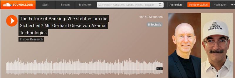 The Future of Banking: Wie steht es um die Sicherheit?, ein Interview von Oliver Schonschek, Insider Research, mit Gerhard Giese von Akamai Technologies GmbH.