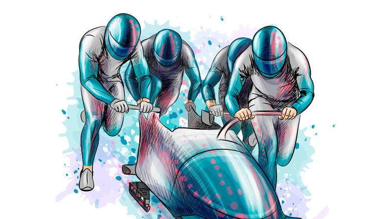 Rasend schnell geht es den Eiskanal hinunter: Bobfahren birgt hohe Gefahren für die Sportler. Mithilfe virtueller Tests und Optimierungsmöglichkeiten durch Simulation kann das Risiko reduziert werden.