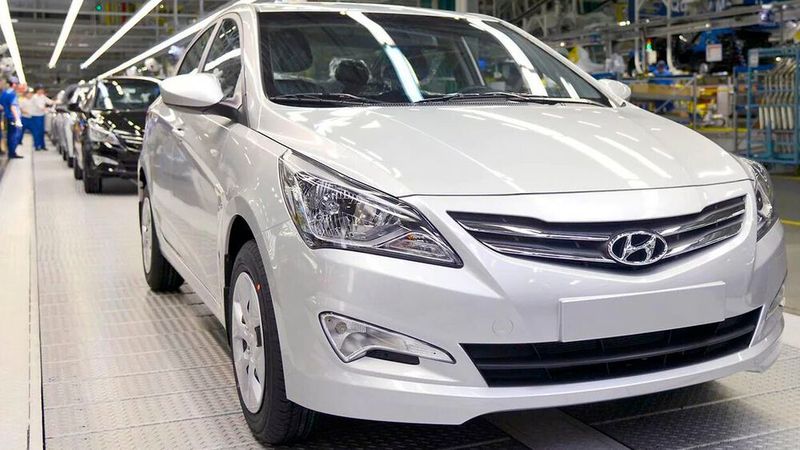 2015 lief in Sankt Petersburg mit diesem Solaris das einmillionste Fahrzeug von Hyundai aus russischer Produktion vom Band.