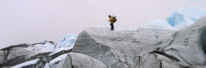 Geländearbeit auf den Gletschern Patagoniens