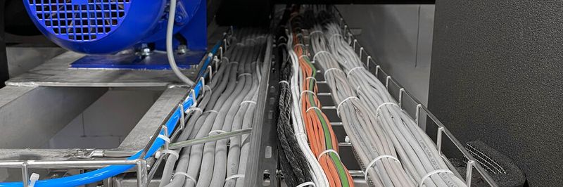 Qualitativ hochwertige Kabel sorgen in den Containern für eine gleichbleibende Temperatur.