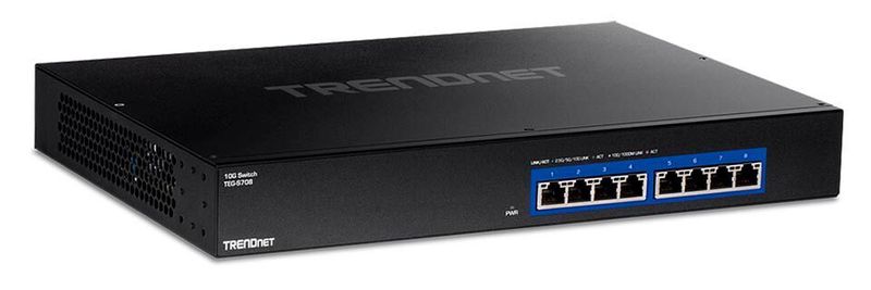 Trendnet hat den TEG-S708 mit einem für die Rackmontage geeigneten Metallgehäuse versehen.