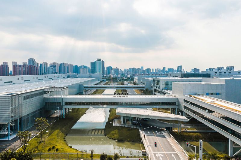 Im Werk Anting in Schanghai fertigt Volkswagen unter anderem Modelle auf der MEB-Plattform.